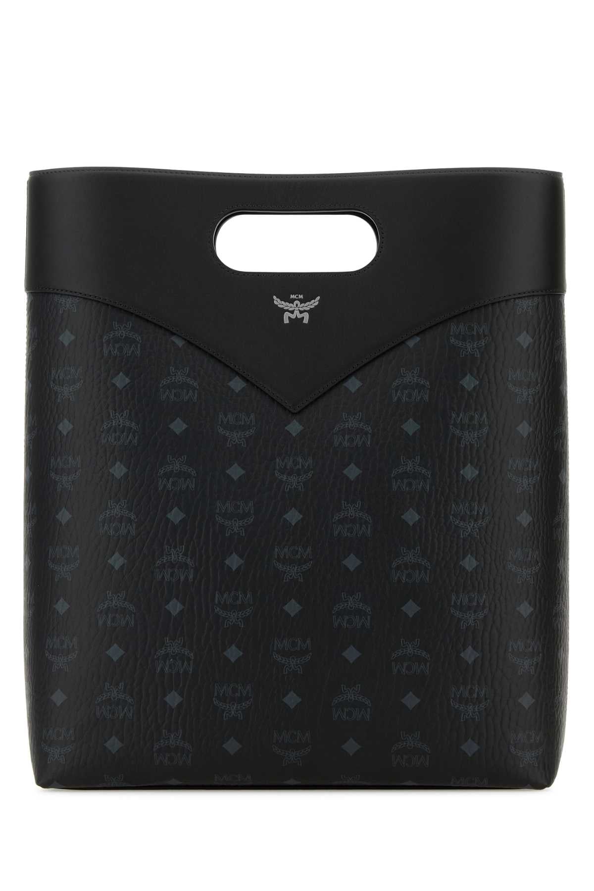 Mcm Diamond Vlm Shoulder Bag — Black