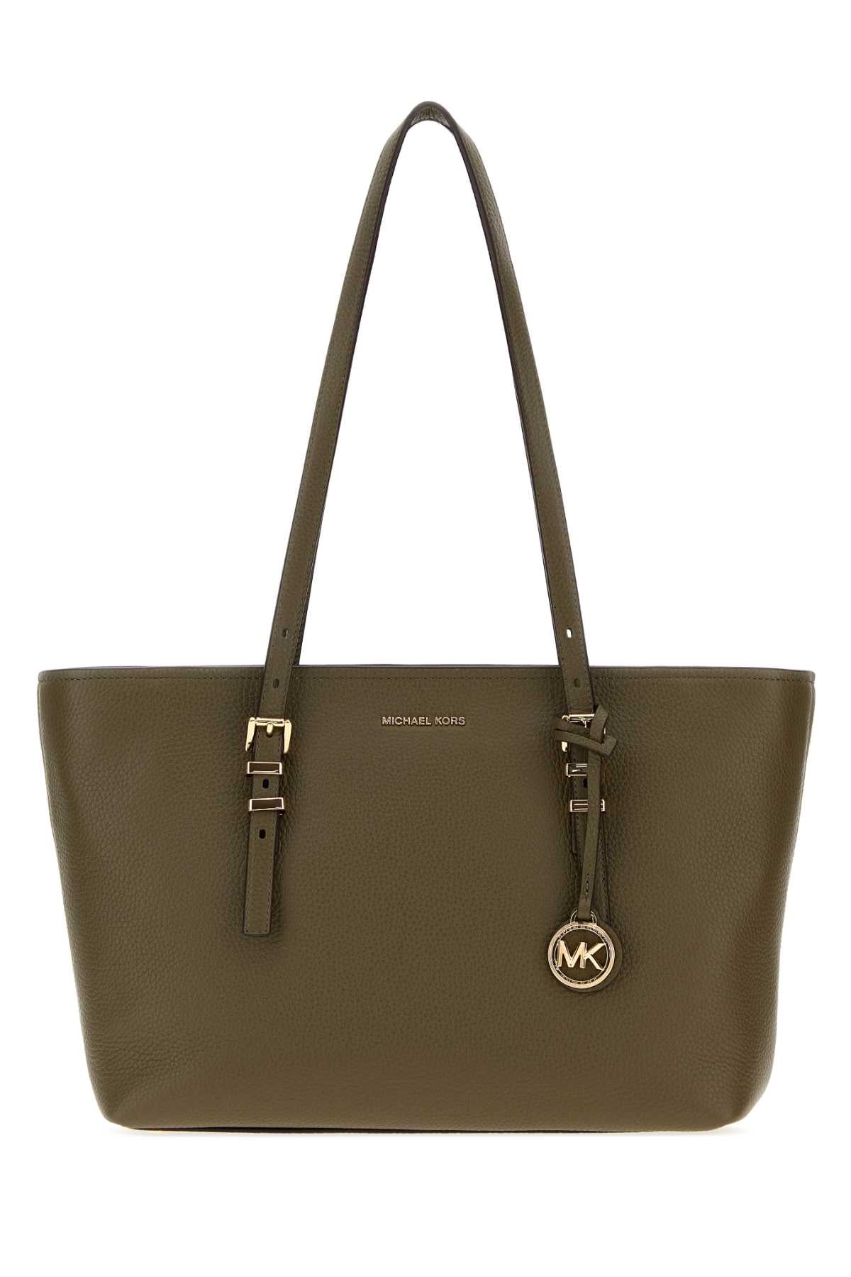 Michael By Kors Quinn Shoulder Bag — Green