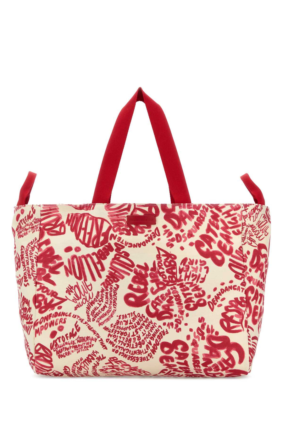 Dsquared2 Over Tote Bag — Red Exterior: Cotton