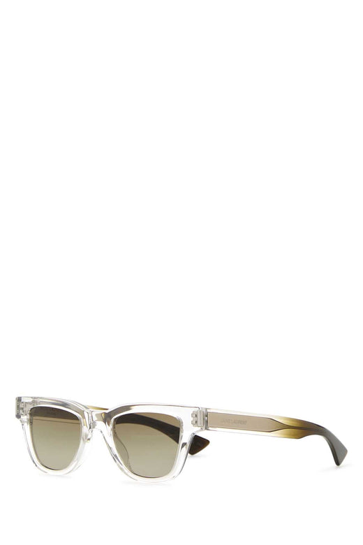 Saint Laurent 822251y9967 Acetate Wayfarer Sunglasses — Clear Exterior
