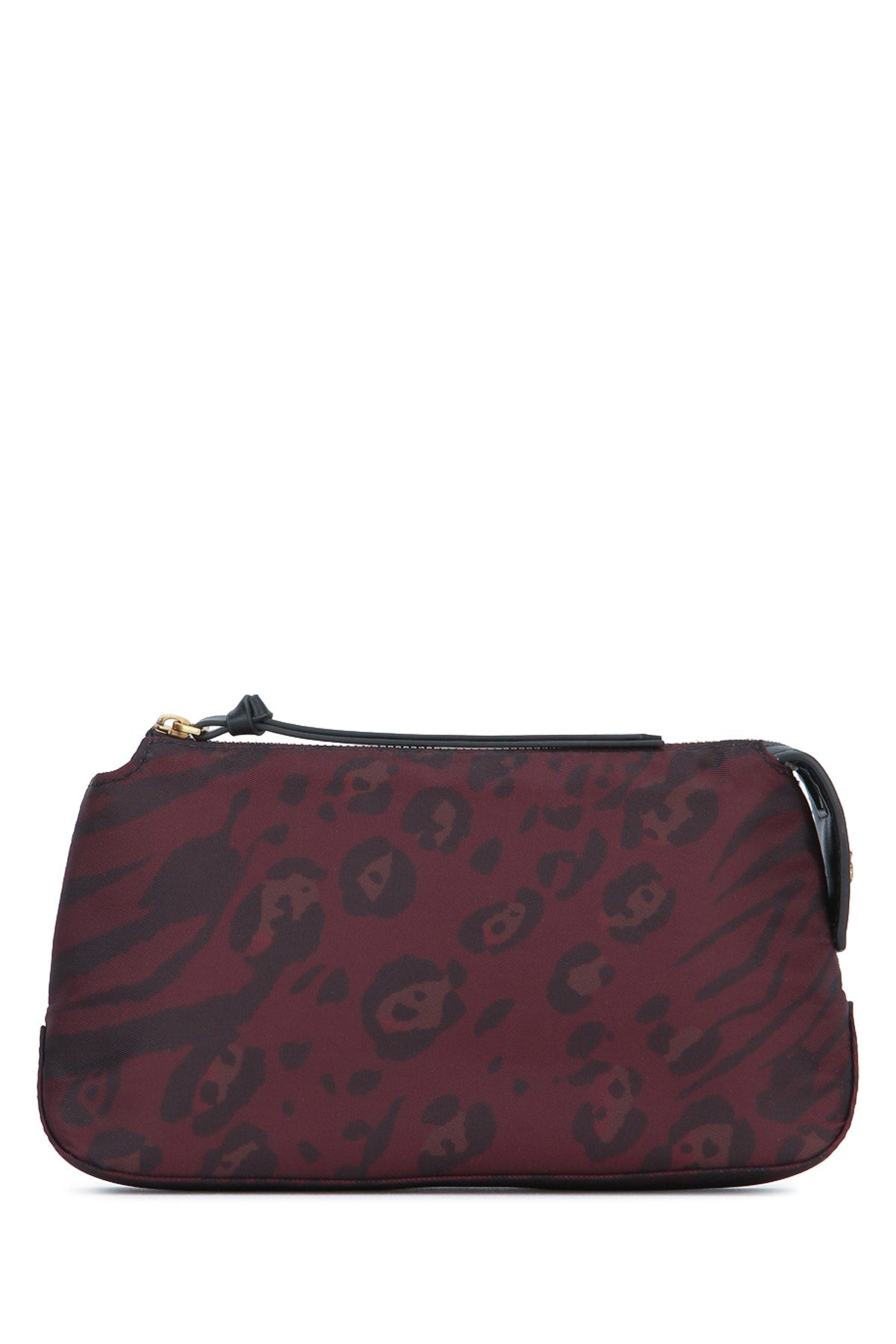 Pinko Beauty Case Mini Clutch — Burgundy Nylon Wallet