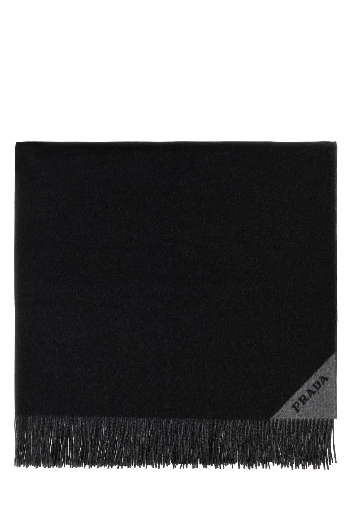 Prada Cashmere Shawl — Black Shawls