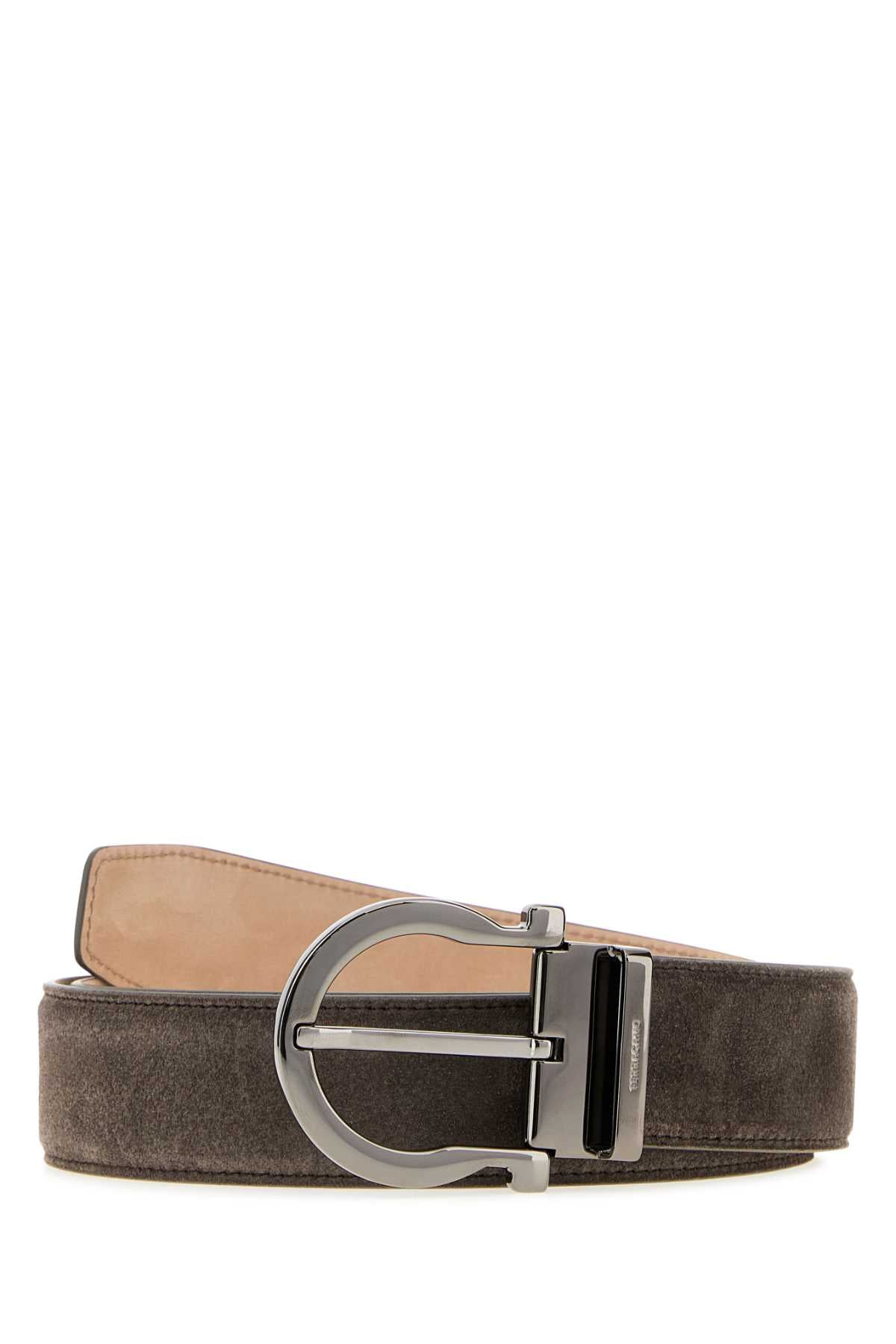 Ferragamo Gancio Belt — Brown