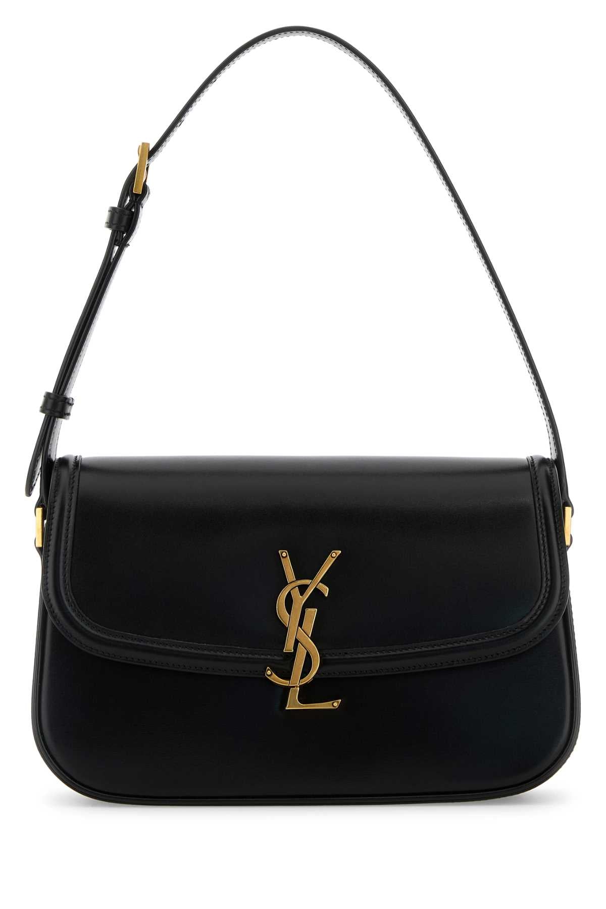 Saint Laurent Solferino Shoulder Bag — Black