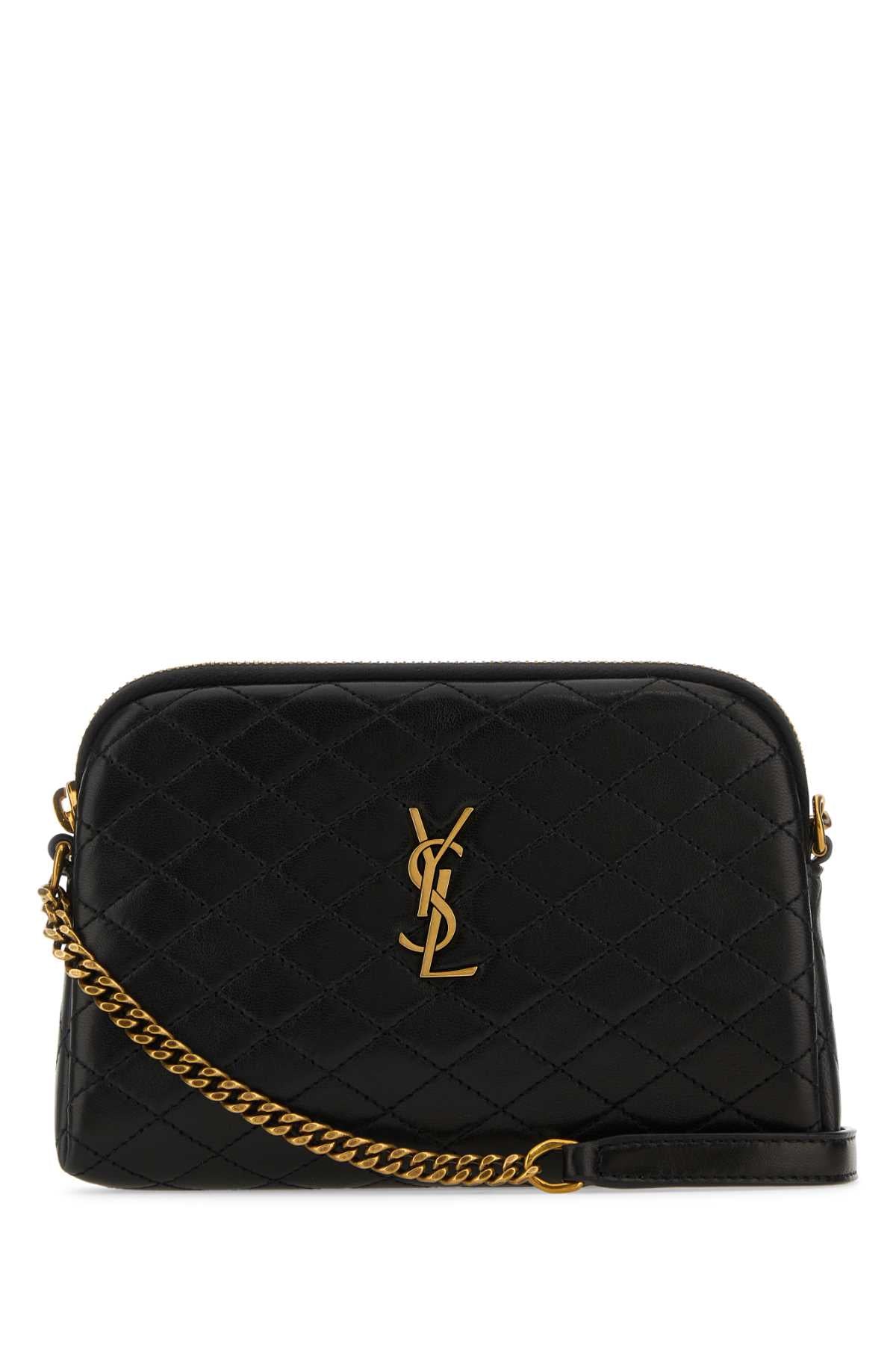 Saint Laurent Gaby Crossbody Bag — Black Lamb Skin