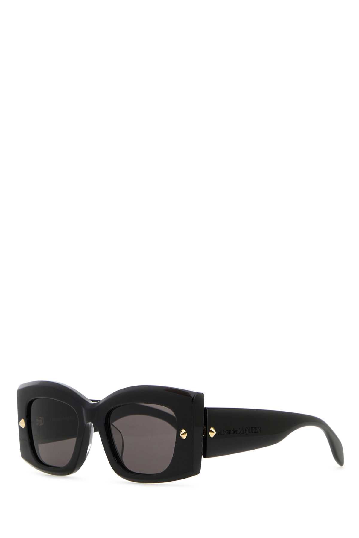 Alexander Mcqueen Am0426s Black Acetate Sunglasses — Exterior