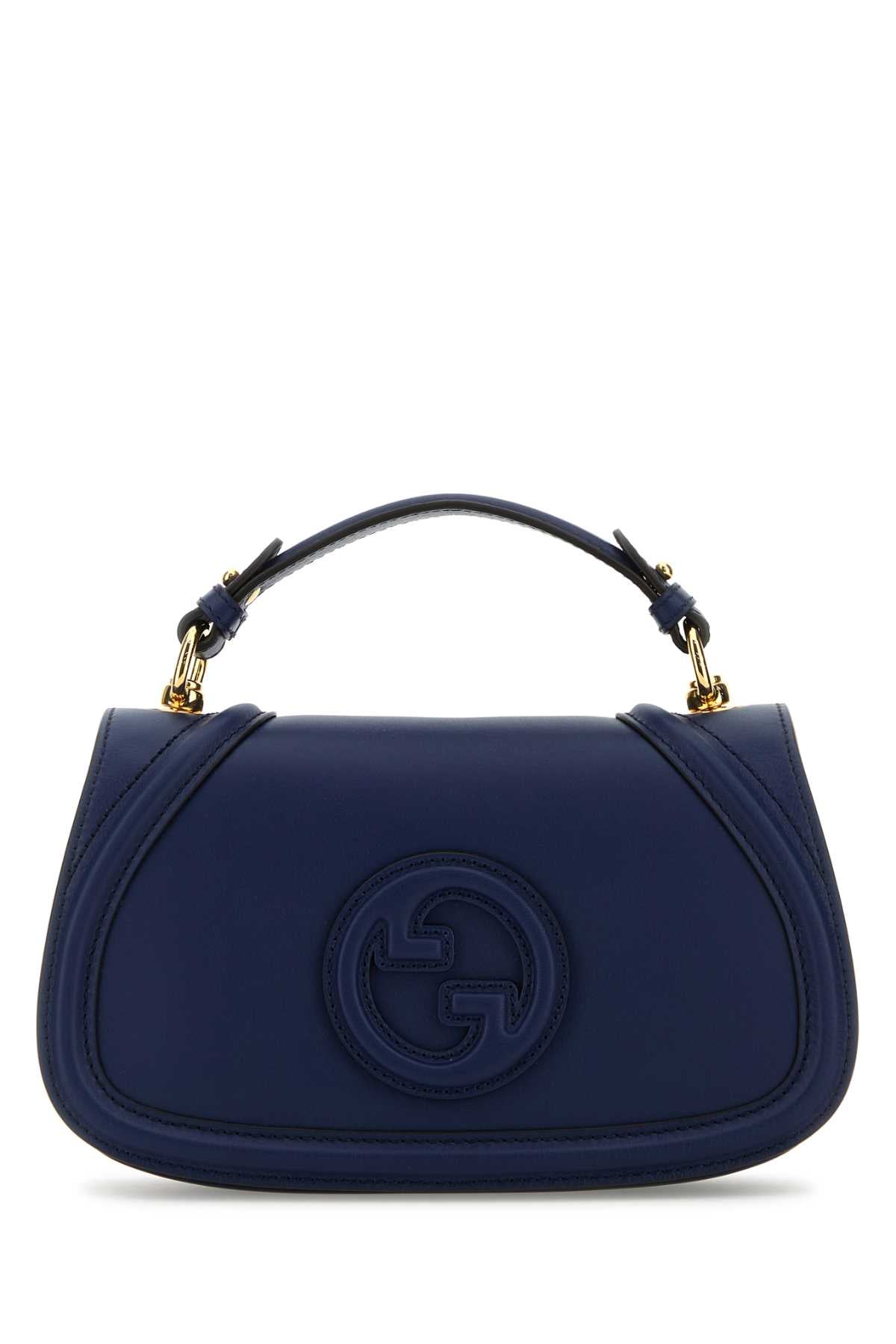 Gucci Blondie Shoulder Bag — Navy Calf Skin