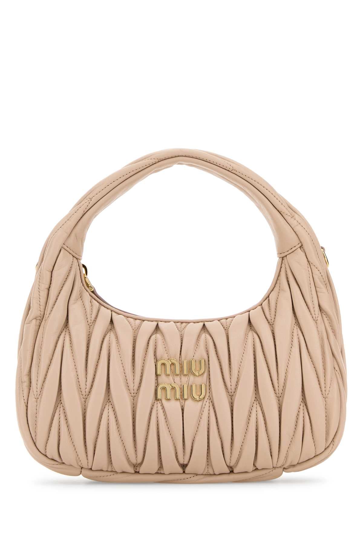 Miu Miu Wander Shoulder Bag — Pink Agnello