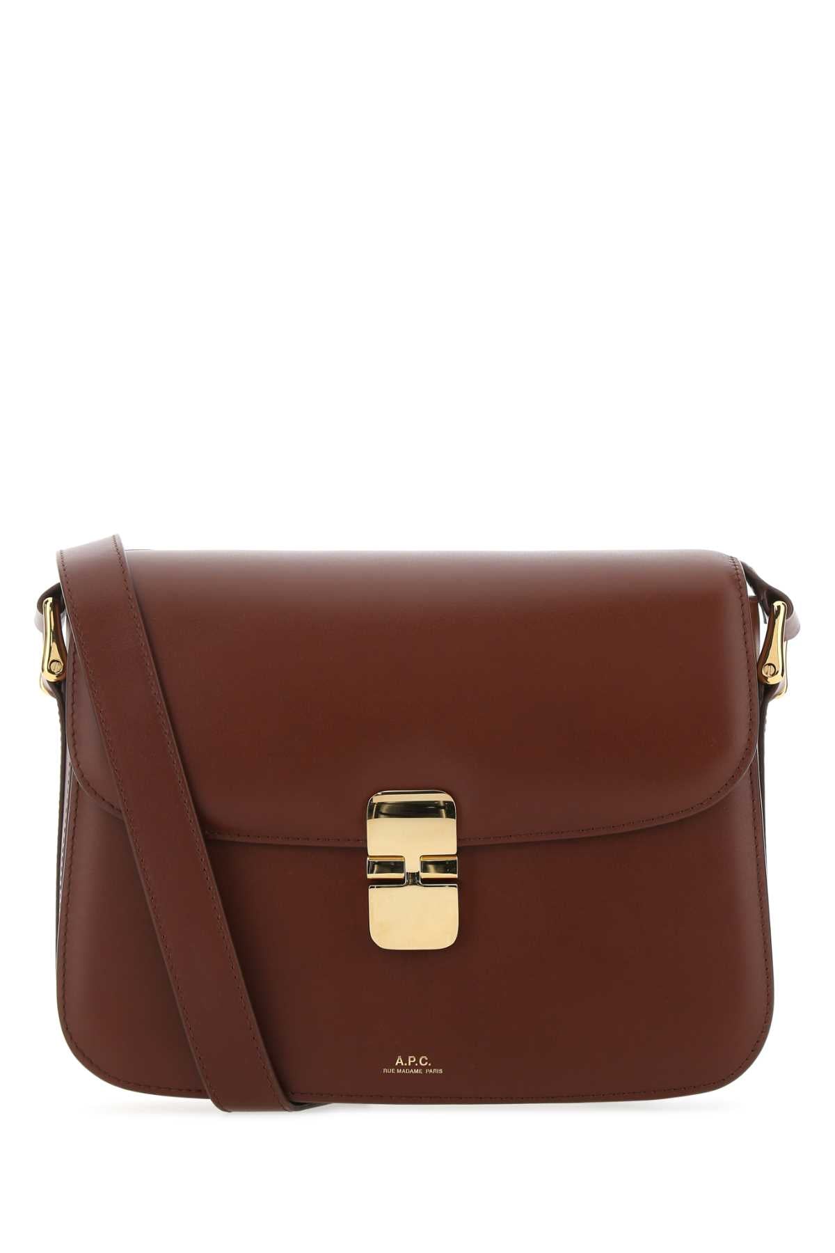 A.p.c. Grace Crossbody Bag — Brown Vache