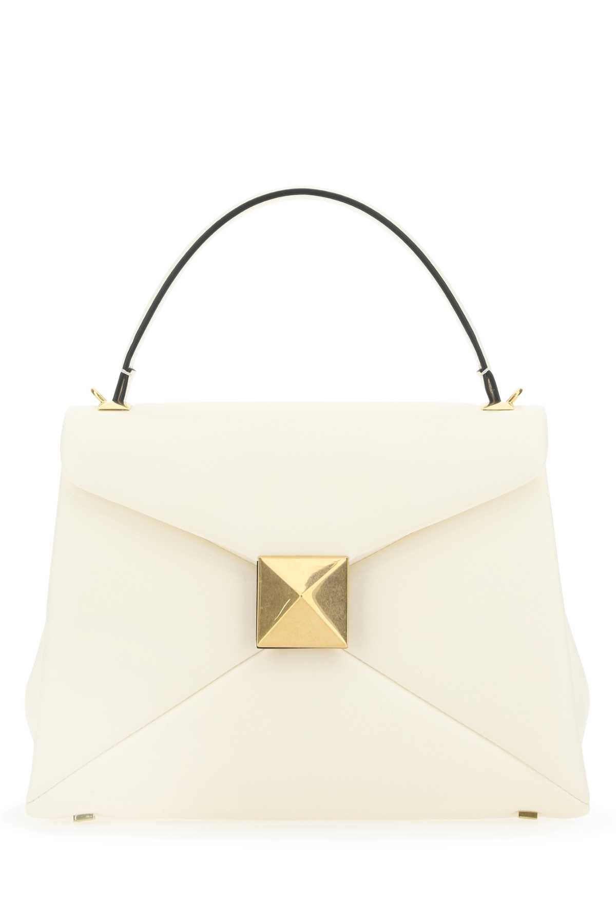 Valentino Garavani Top Handle Bag — White Leather