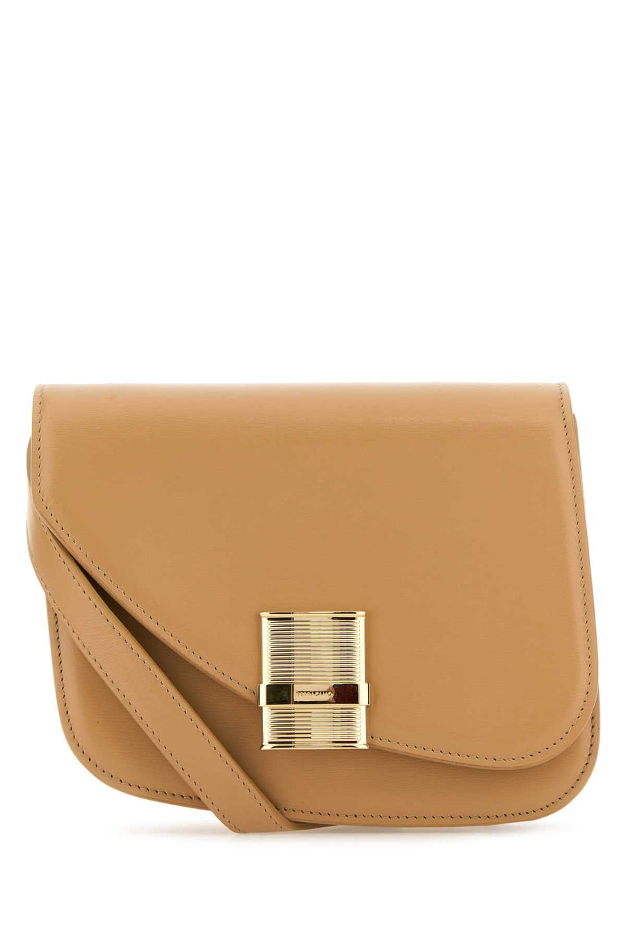 Ferragamo Fiamma Crossbody Bag — Beige