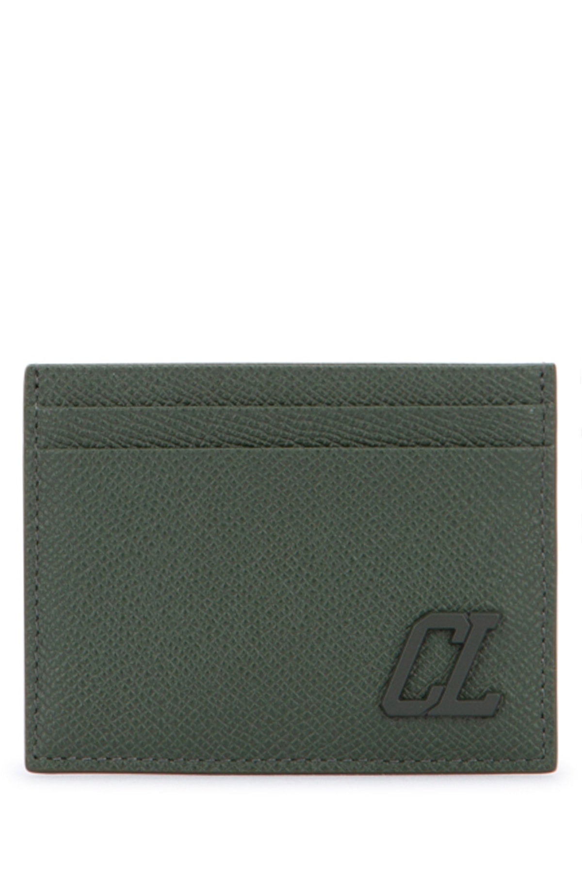 Christian Louboutin Groovy Card Case — Green Lining : Cotton Upper Calf Cases
