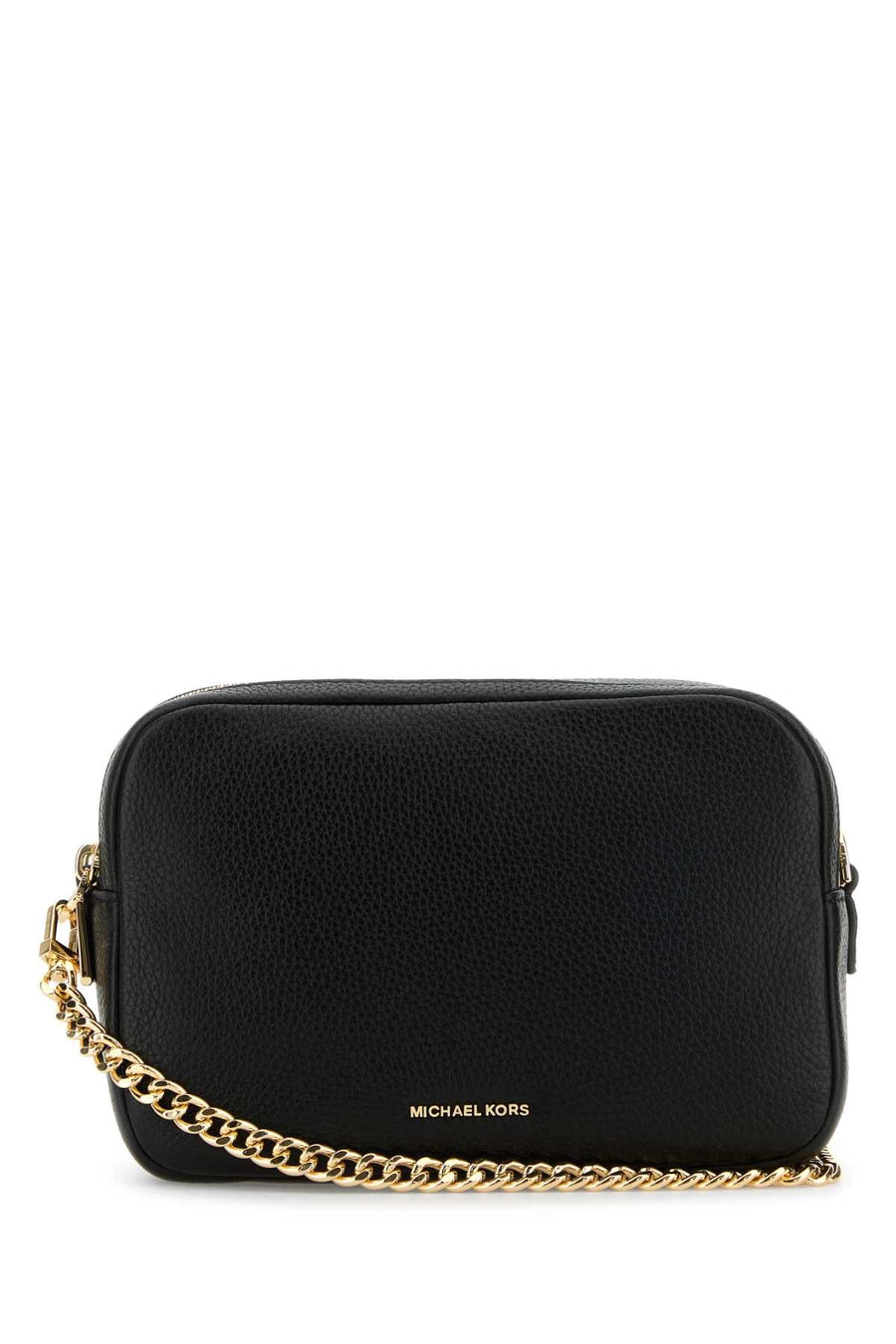 Michael By Kors Dblzp Crossbody Bag — Black Cow Leather