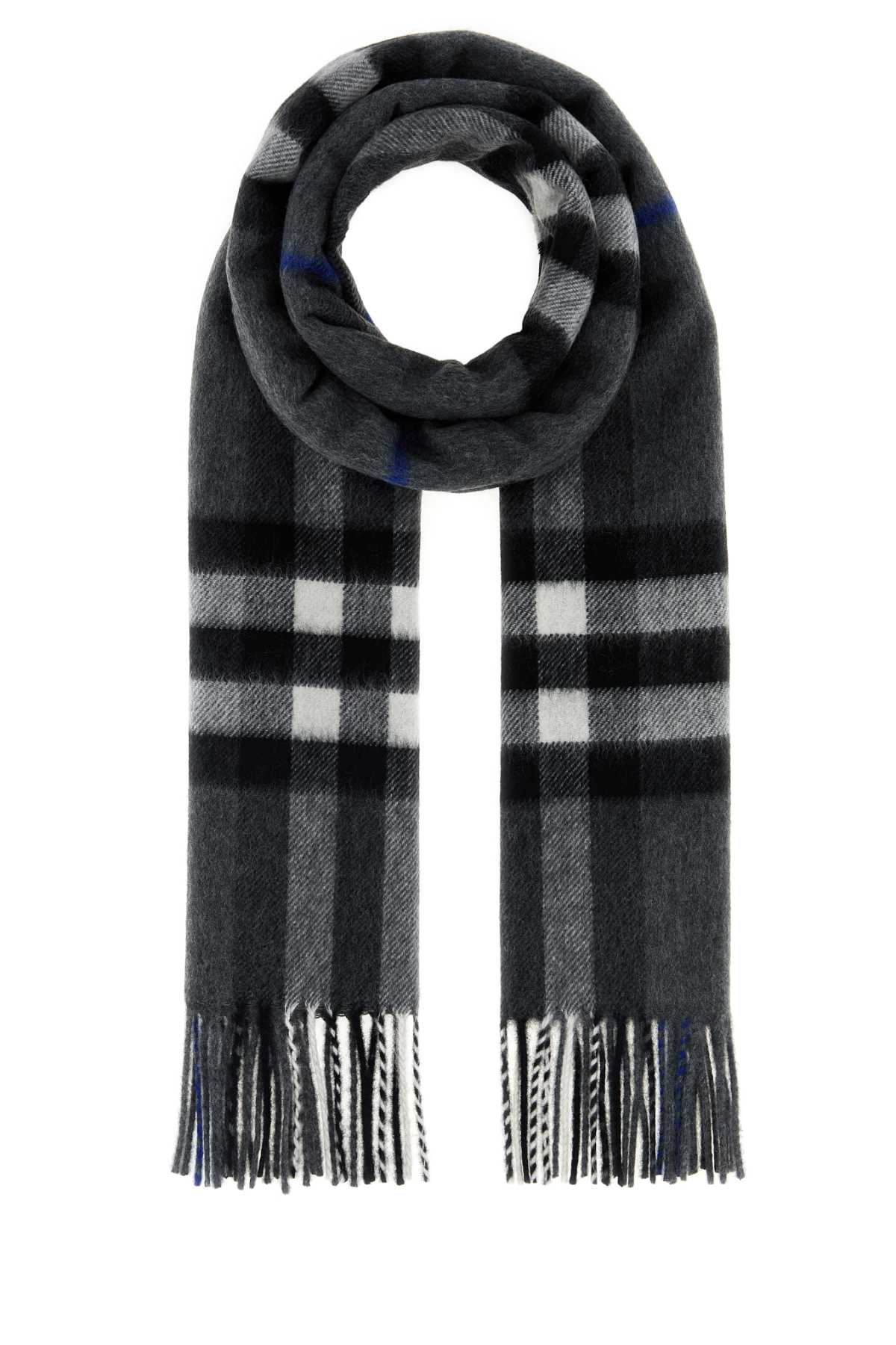 Burberry Giant Scarf — Gray Cashmere Scarfs