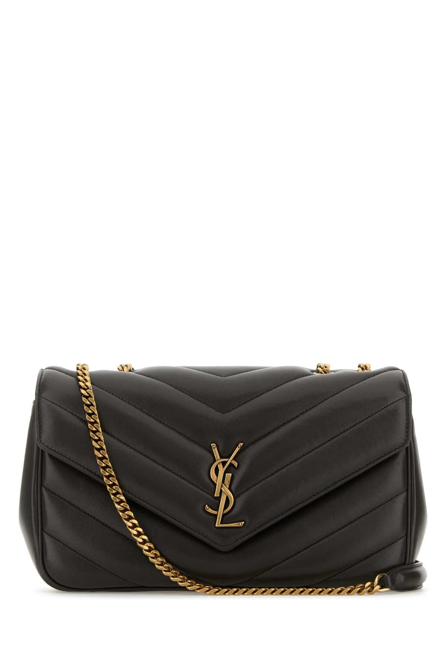 Saint Laurent Loulou Shoulder Bag — Black