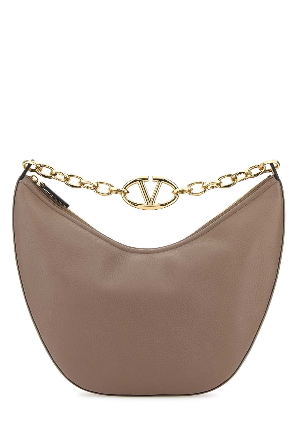 Valentino Garavani Moon Hobo Bag — Beige