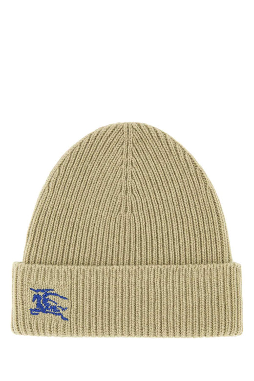 Burberry Cuffia Cashmere Beanie — Beige Exterior: Beanies