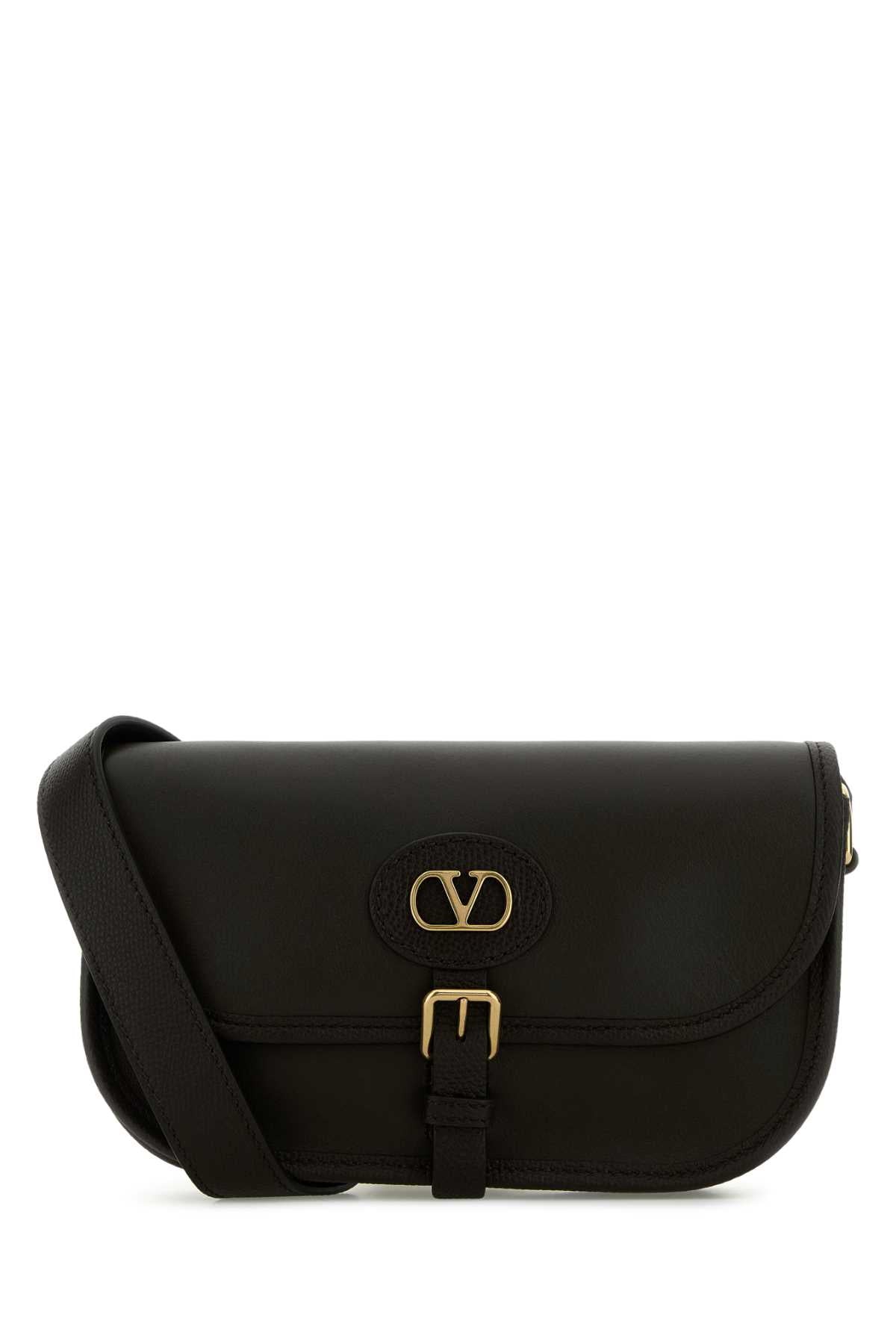 Valentino Garavani Antibes Crossbody Bag — Black Calf Leather - Bos Taurus