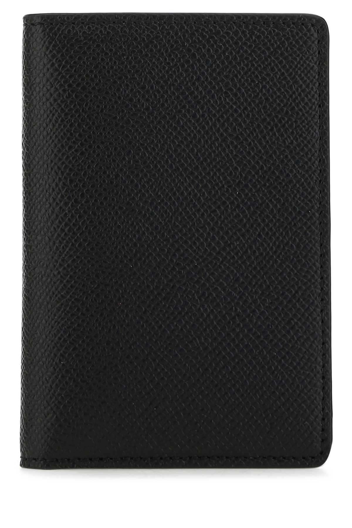 Maison Margiela Holder Card — Black Exterior: Leather Wallet