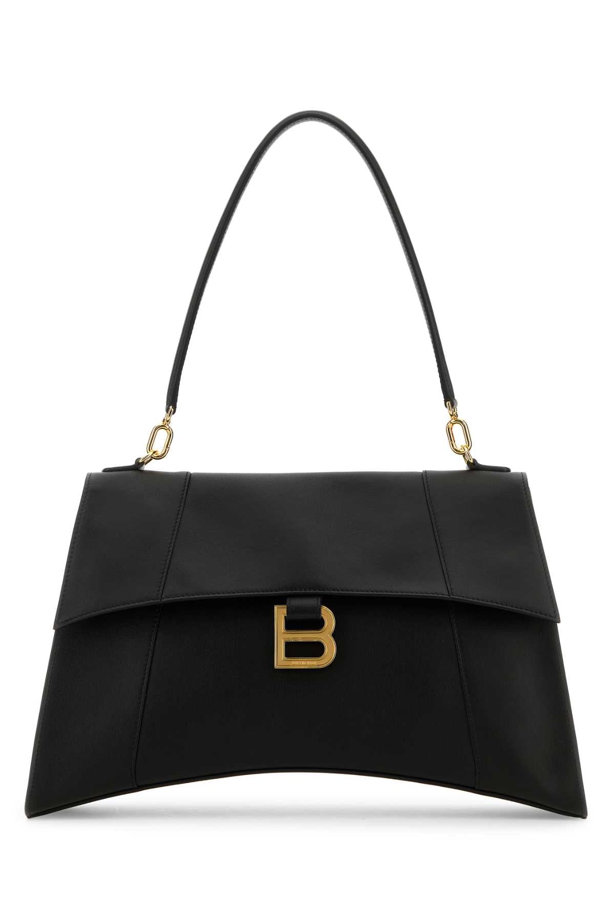 Balenciaga Hourglass Shoulder Bag — Black