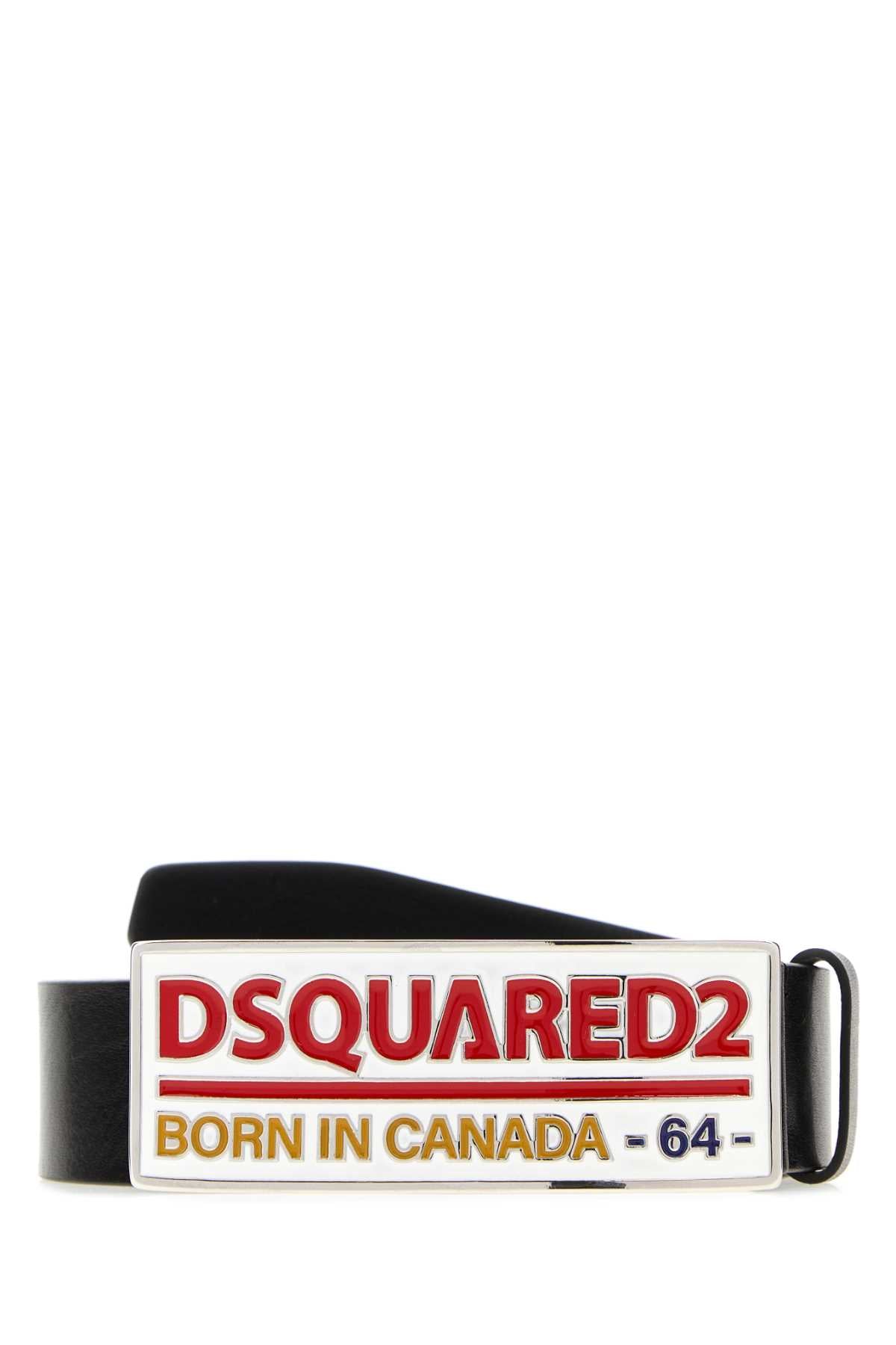 Dsquared2 Leather Belt — Black