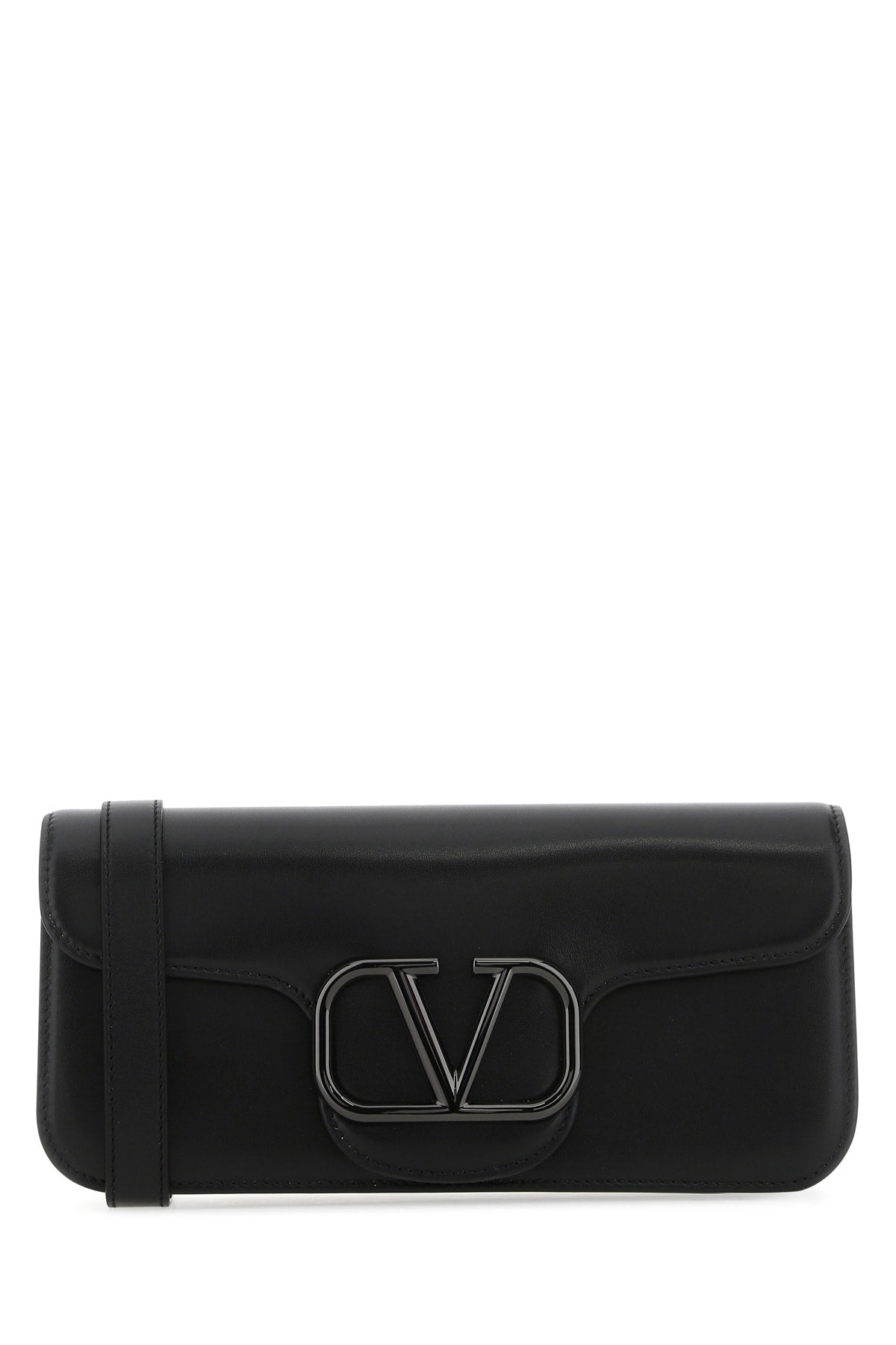 Valentino Garavani Shoulder Bag — Black Leather