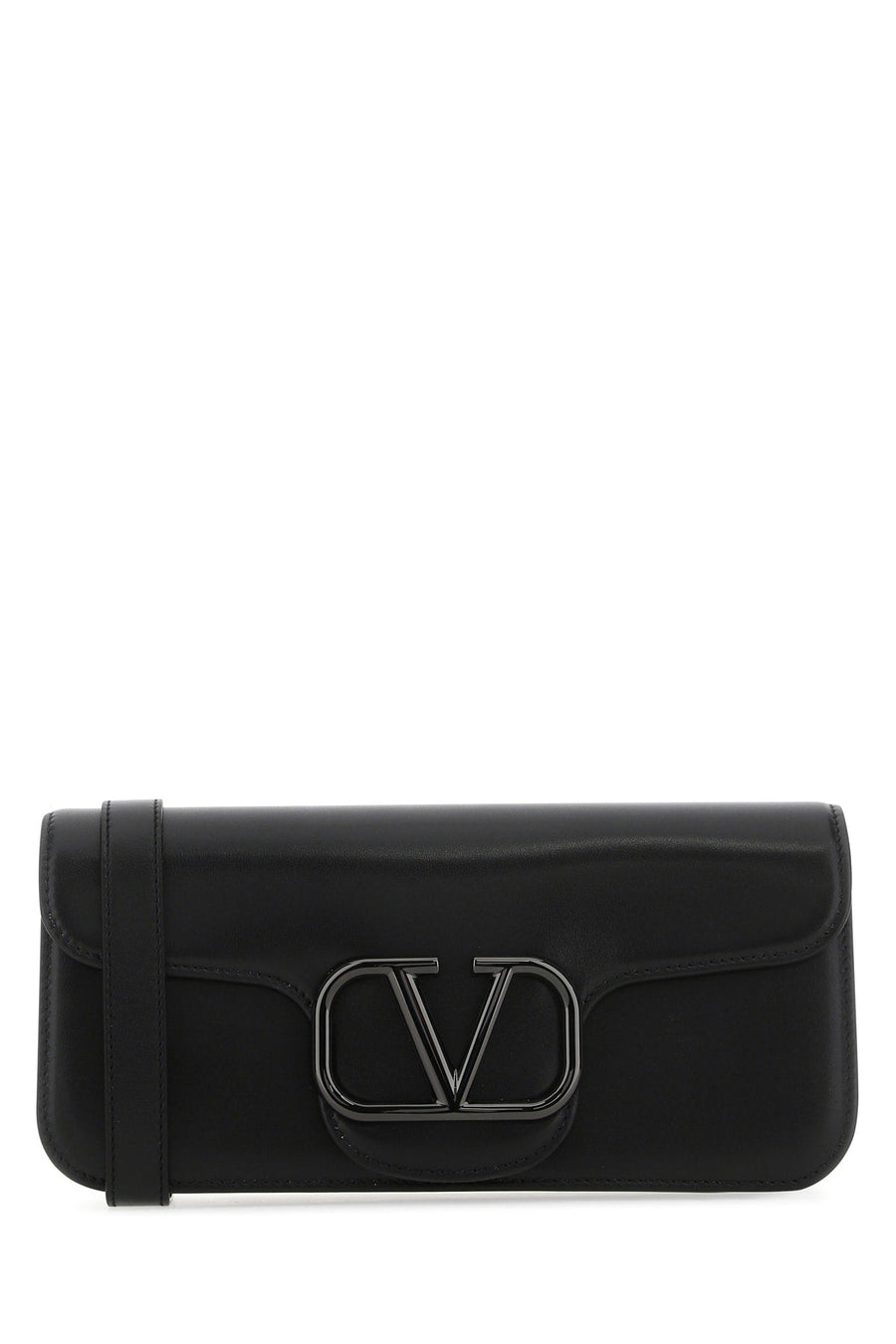 Valentino Garavani Shoulder Bag — Black Leather