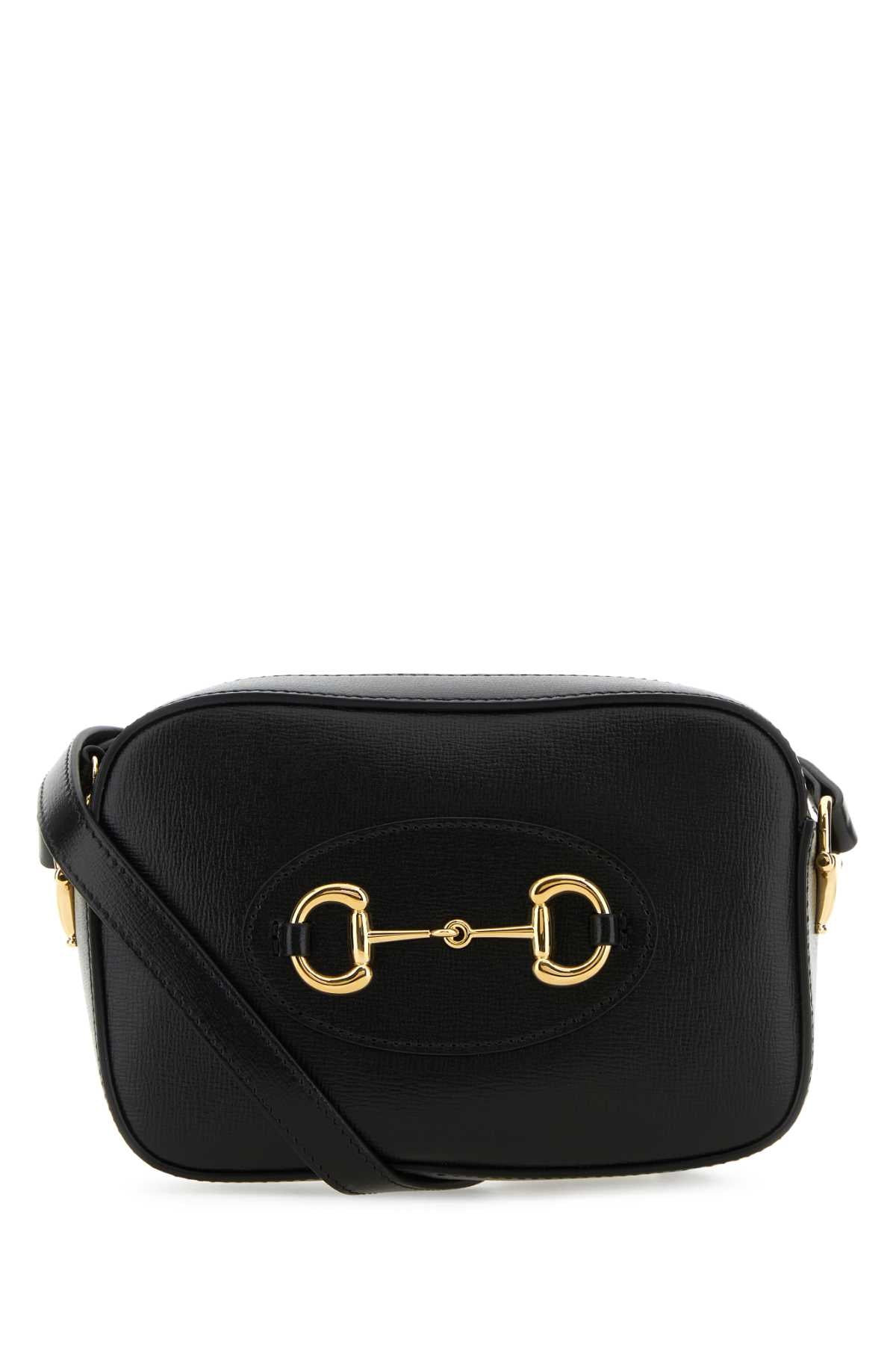 Gucci Horsebit Crossbody Bag — Black