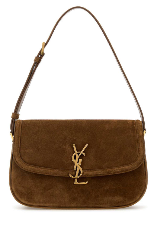 Saint Laurent Solf Shoulder Bag — Brown