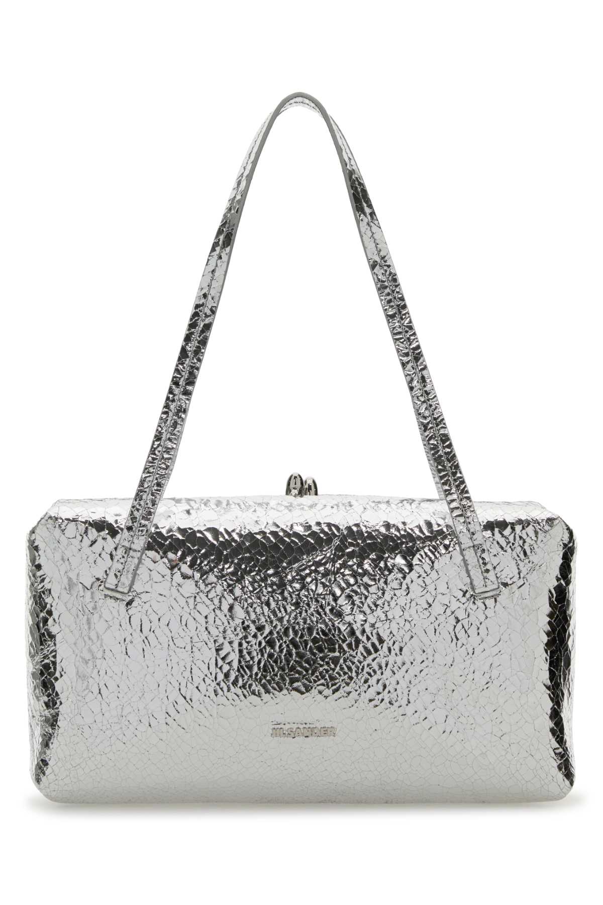 Jil Sander Goji Pillow Shoulder Bag — Silver