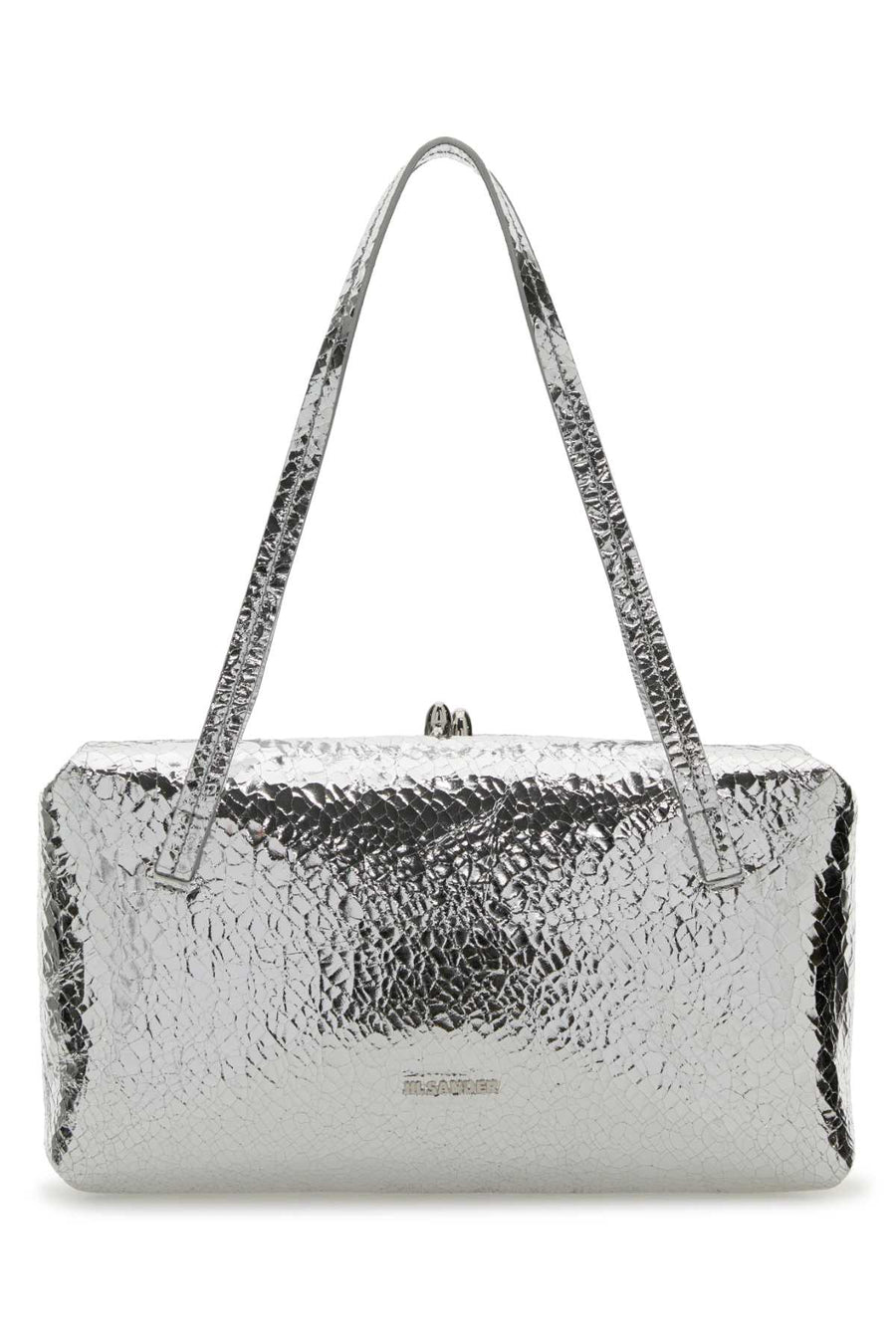 Jil Sander Goji Pillow Shoulder Bag — Silver