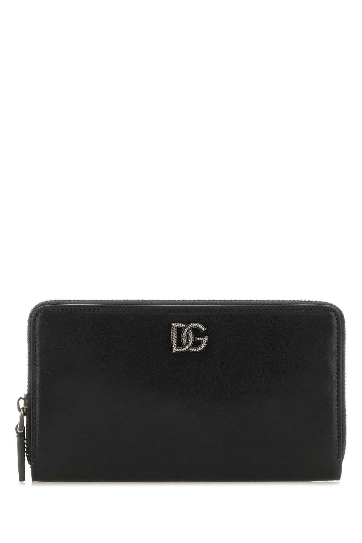 Dolce & Gabbana Vitello Leather Wallet — Black