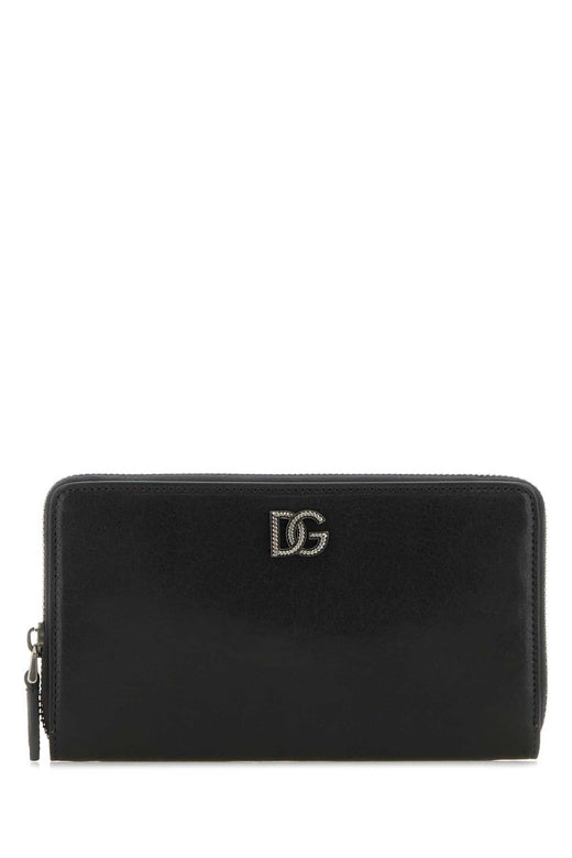Dolce & Gabbana Vitello Leather Wallet — Black