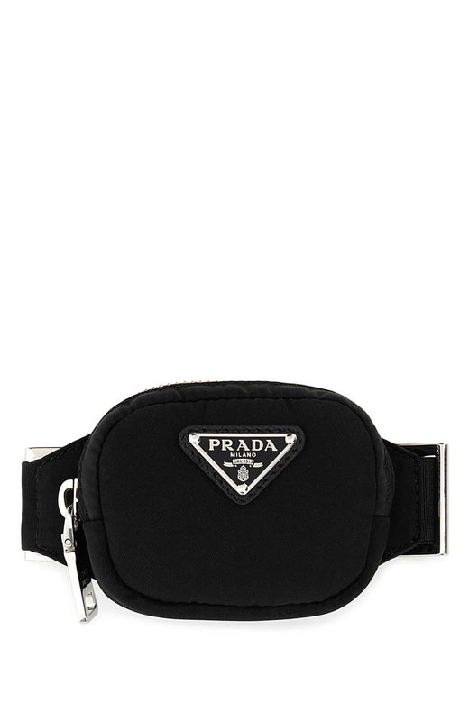 Prada Nylon Belt Bag — Black Poliammide Riciclata Wallet