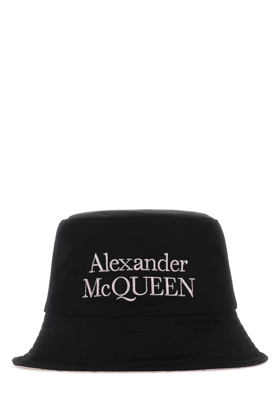 Alexander Mcqueen Nylon Reversible Bucket Hat — Black