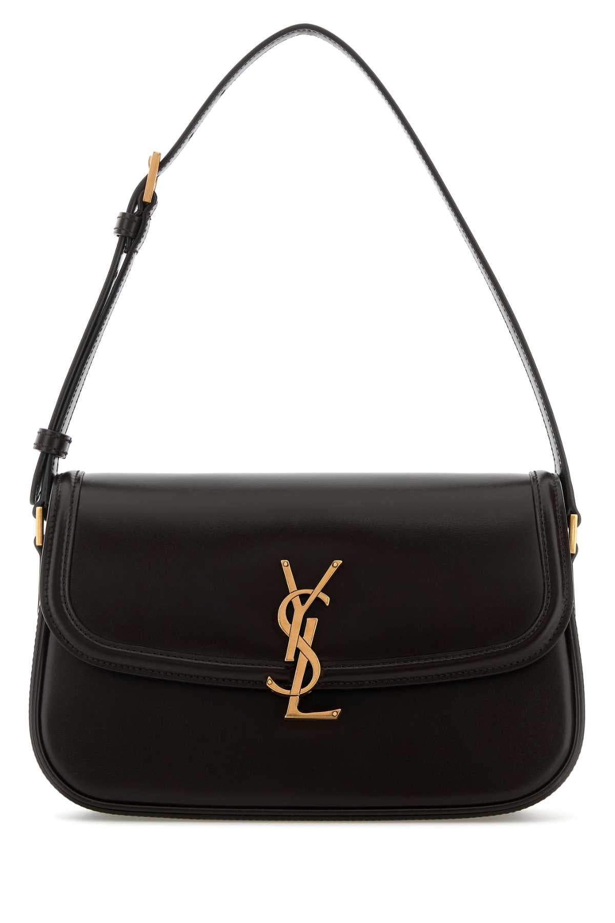 Saint Laurent Solferino Shoulder Bag — Black