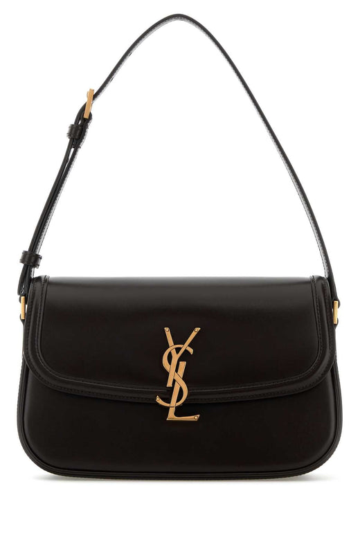 Saint Laurent Solferino Shoulder Bag — Black