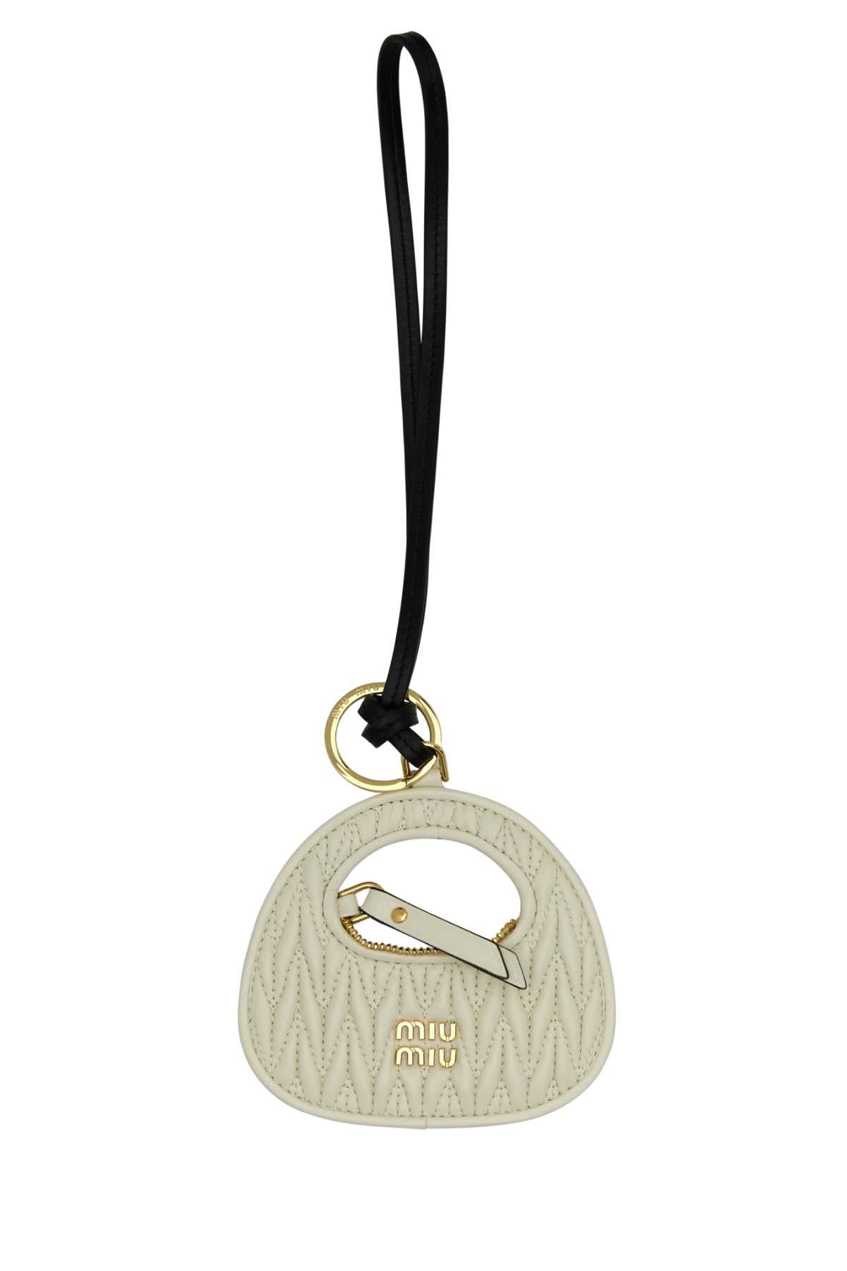 Miu Miu Aventure Key Case — White Agnello Keychains