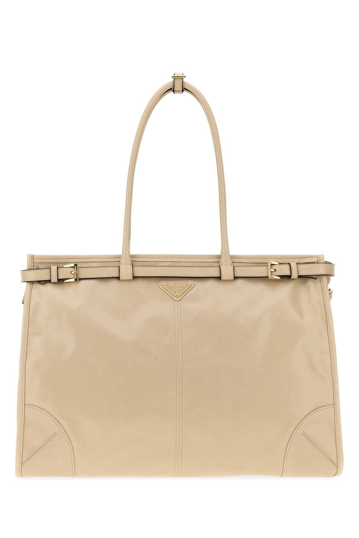 Prada Mano Shoulder Bag — Beige