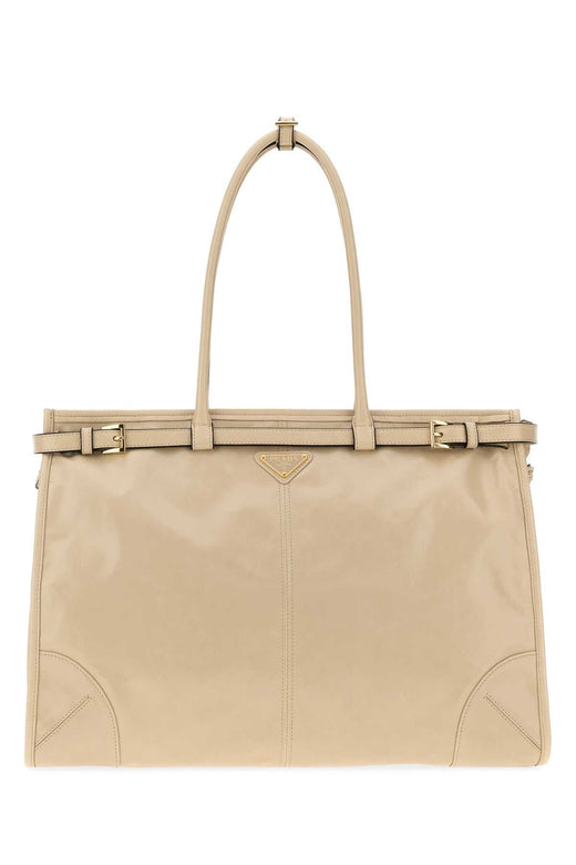Prada Mano Shoulder Bag — Beige