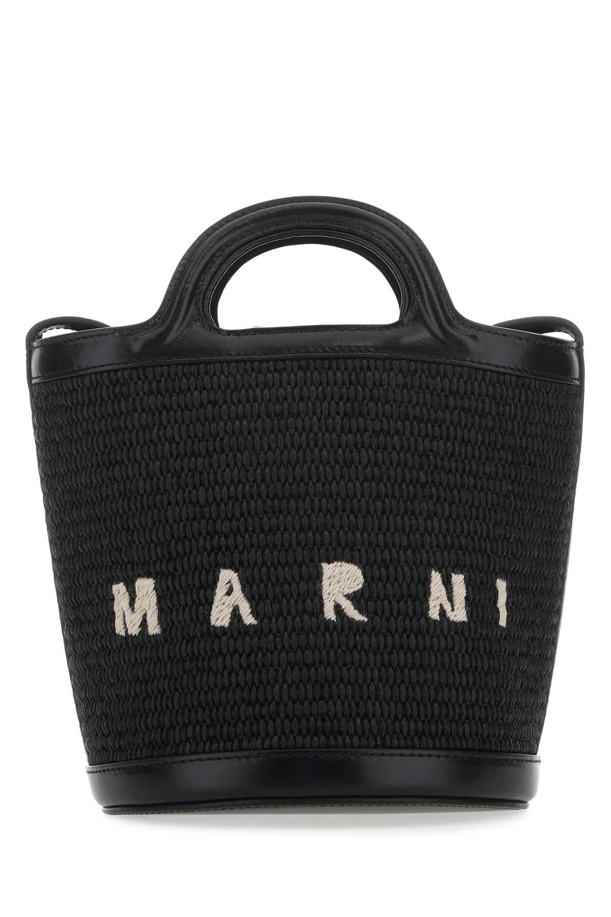 Marni Tropicalia Bucket Bag — Black