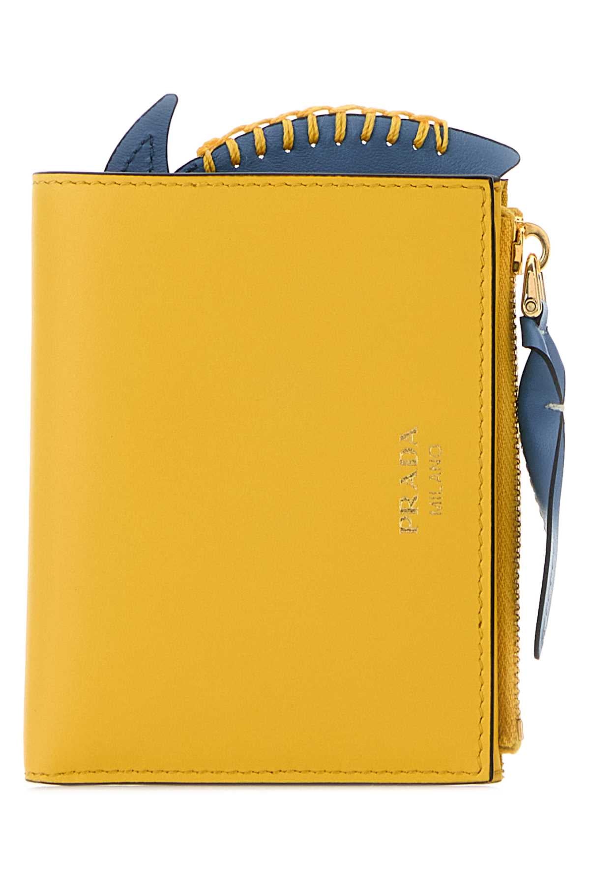 Prada Lampo Wallet — Yellow
