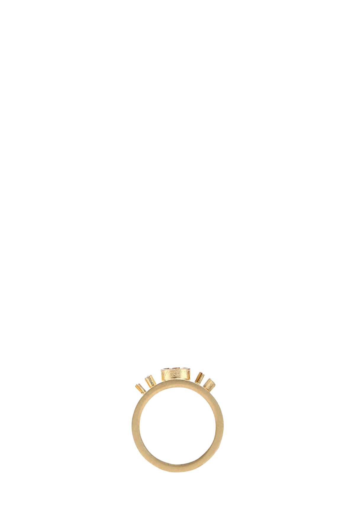 Maison Margiela Gold-Finished Sterling Silver Ring — Gold Rings