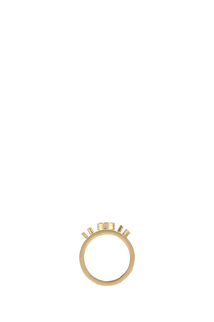 Maison Margiela Gold-Finished Sterling Silver Ring — Gold Rings