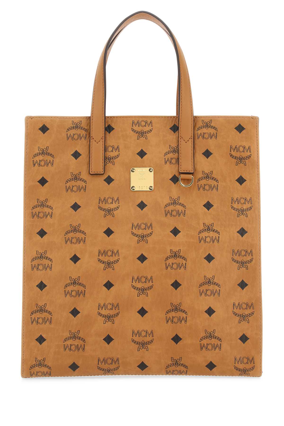 Mcm Aren Tote Bag — Beige Polyurethane