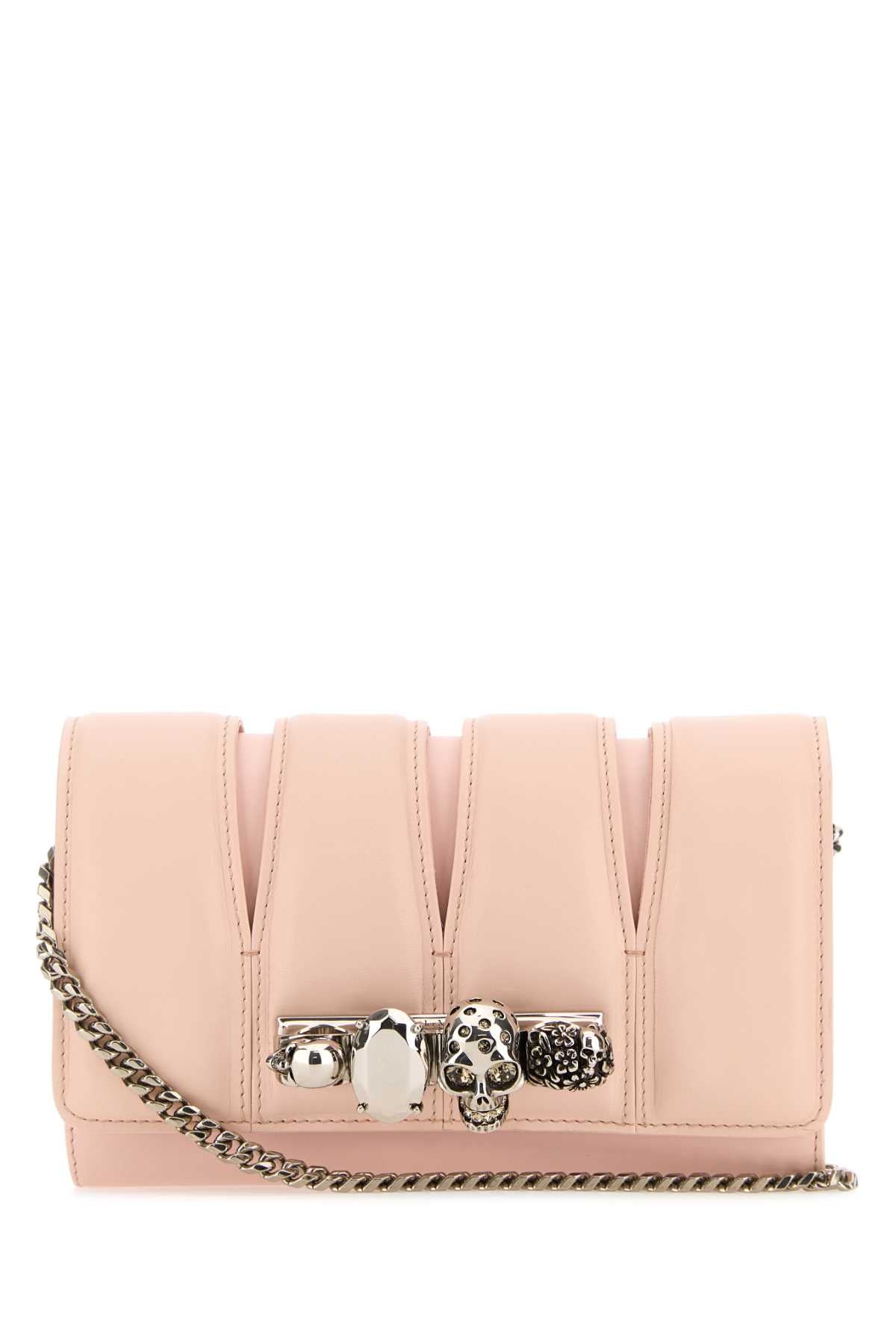 Alexander Mcqueen The Slash Clutch — Pink