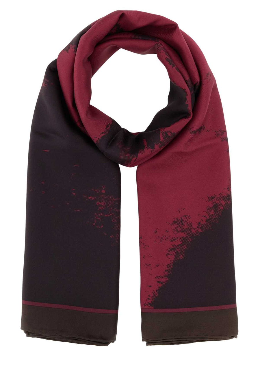 Alexander Mcqueen Sl Exploded Skull Scarf — Red Exterior: Silk Scarfs