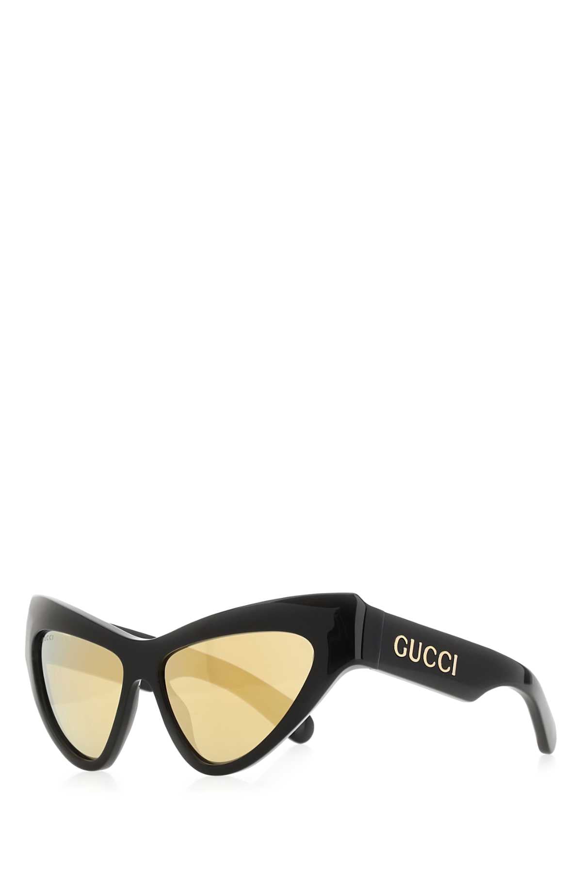 Gucci Cat-Eye Acetate Sunglasses — Black Exterior