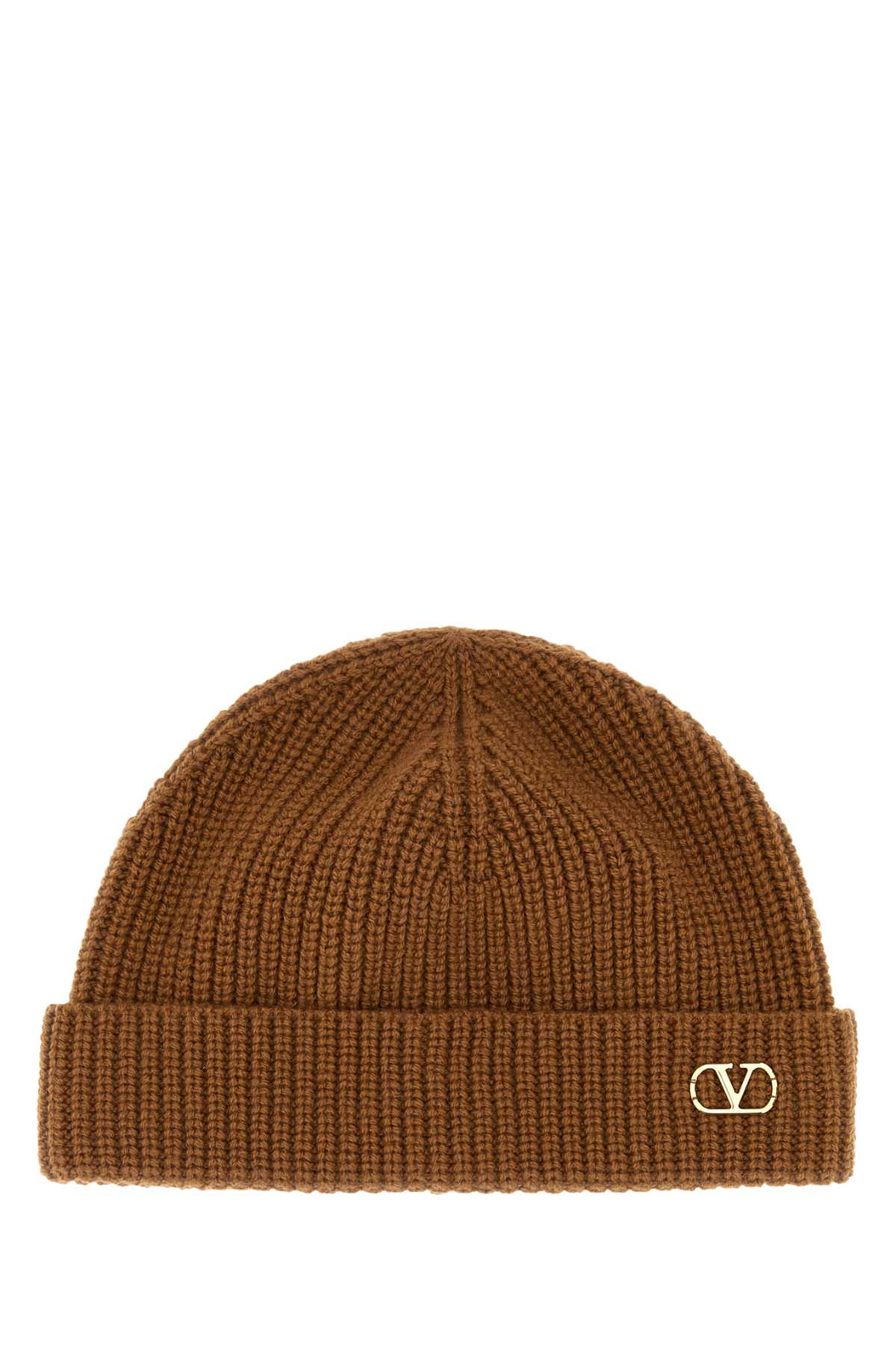 Valentino Garavani Beanie Cashmere — Brown Exterior: Beanies