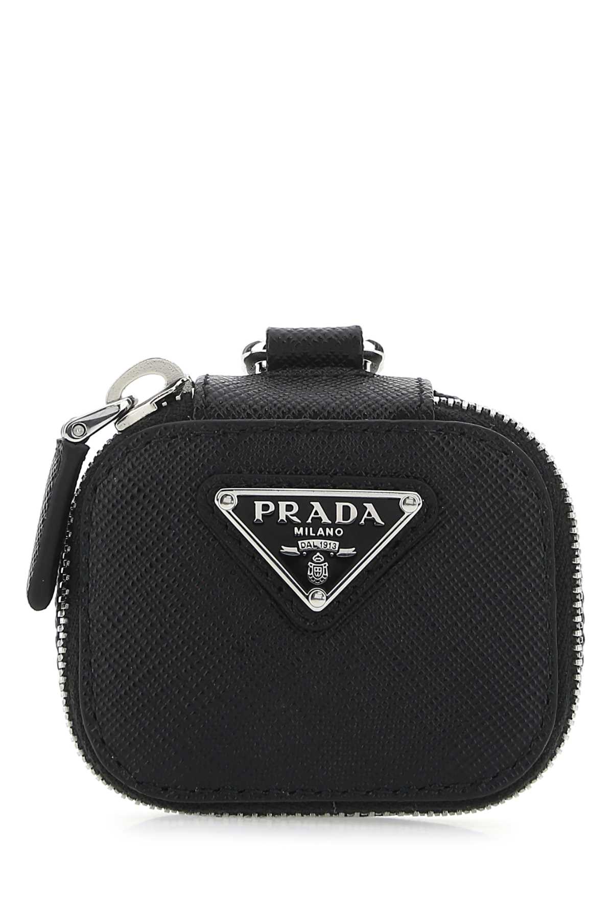 Prada Saffiano Leather Card Case — Black Vitello Cases
